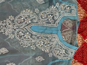 Embellished Blue Kurta
