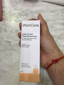 WishCare Daily Tinted Fluid Sunscreen SPF 50+