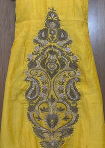 yellow jacket dress (ethnic gown) suit