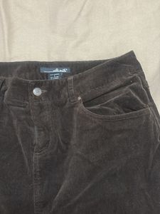 vintage velvet Brown Corduroy Skirt