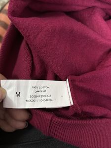 Burgundy Hoodie with Print