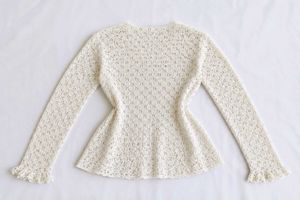 Cream Crochet Cardigan 🎀🫧