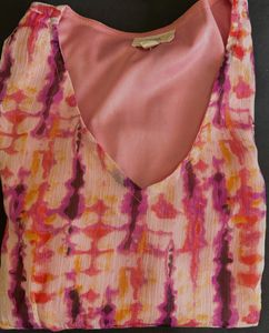 Boho Print V-Neck Puff Sleeve Top