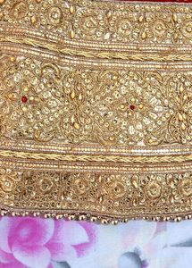 Red &amp; Gold Embroidered Lehenga Choli