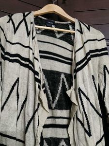 Rue21 Women Striped Open Front Cardigan