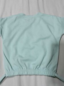 Light Blue Sequin Butterfly Top
