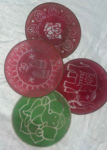Indian Traditional Decorative Coasters
