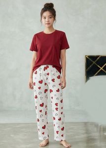 Heart Print Pajama Set of 2