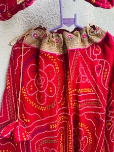 Bandhani Lehenga With Jacket