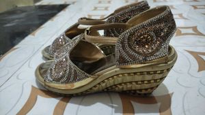 Sparkling Wedge Sandals