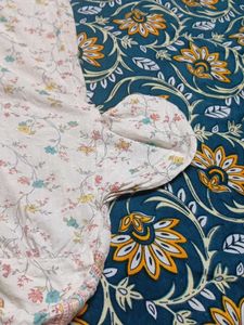 White Floral Kurta Set