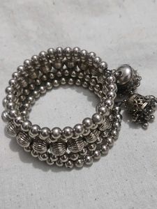 Silver Jhumka Bangles