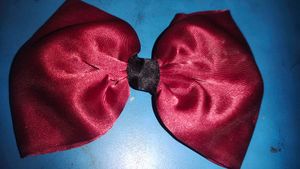 Elegant Red Bow Hair Clip