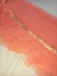 Peach Dupatta
