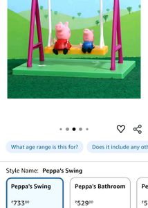 Peppa Pig's Playground Swing Set
