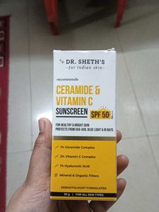 Dr. Sheth's Ceramide & Vitamin C Sunscreen SPF 50