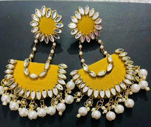 Fancy Party Wear Have Long Size Earrings