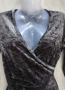 I. Velvet Wrap Bodysuit