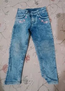 Cute Girls Denim Jeans Set