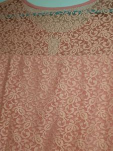 Elegant Peach Ethnic Gown