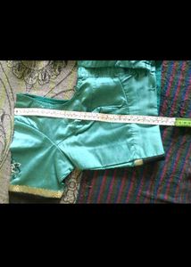 Beautiful Teal Saree Blouse