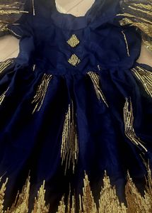 Royal Blue Sharara Kurti Dress✨