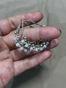 Charming Hoop Earrings with Beads