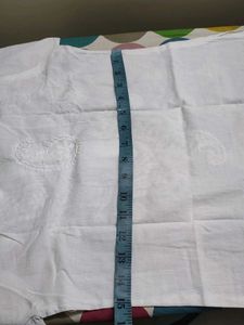 Elegant White Chikankari Kurta