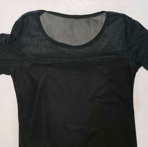 Black Net Top