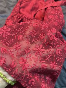 Westoraa Red Floral Halter Top