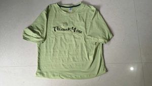 Light Green "Thank You" Graphic Tee