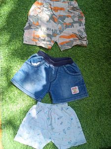 Cute Baby Shorts - Pack of 3