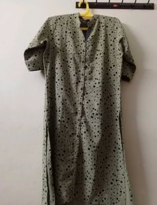 Elegant Green Printed Kurti ✨