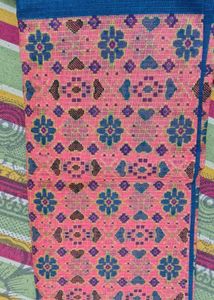 Pink Floral Pattern Saree