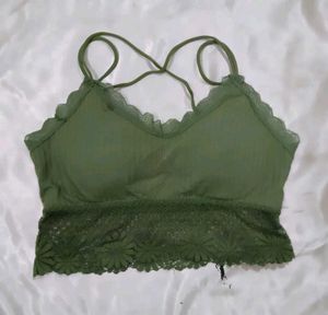 Green Lace  Bra