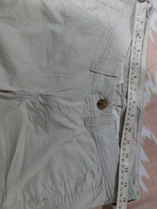Light Beige Cotton Shorts