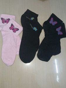 Cute Butterfly Socks (3 Pairs)