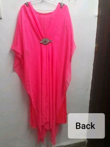 Elegant Pink Kaftan Dress