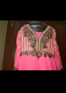 Anarkali kurta with Embroidery  new lipstick free