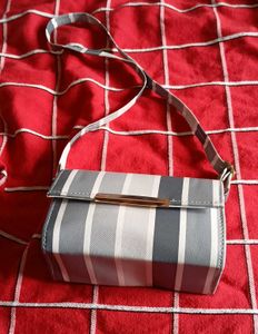 Striped Crossbody Bag