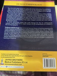 Human Embryology - Tenth Edition