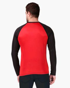 CORWOX Men's Red &amp; Black Dry Fit T-Shirt