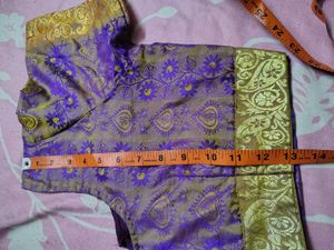 Designer Brocade Blouse Lavender colour