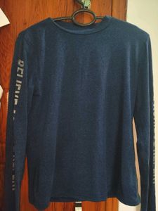 Navy Blue Full Sleeve T-Shirt