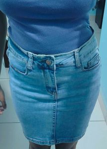 Denim Mini Skirt