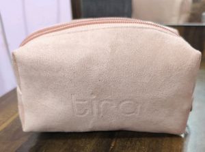 Tira Nude Pink Suede Pouch..