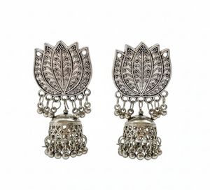 Lotus Jhumka Earrings