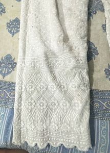 White Chikankari Palazzos