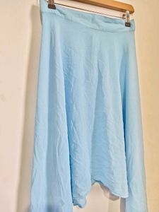 Flowy Asymmetrical Baby Blue Skirt