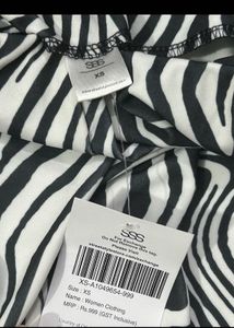 Zebra Print Mini Skirt